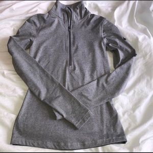 Nike 3/4 zip grey pullover